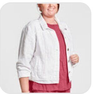 Women's White Denim Jacket